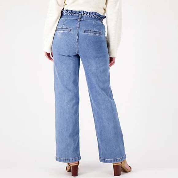 Candace Cameron Bure Petite Pacific Denim Paperbag Waist Jean 0P A556278 - Picture 3 of 13